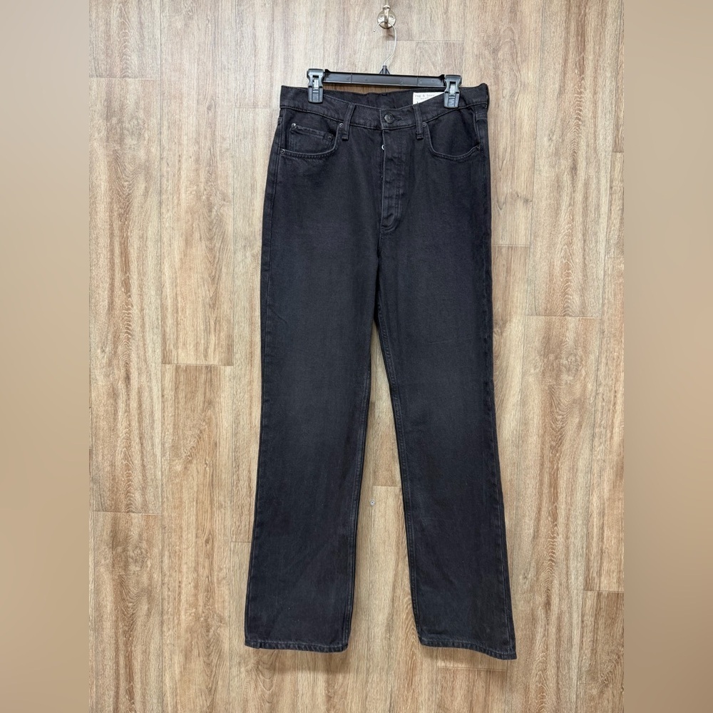 NWT Rag & Bone Alex High Rise Straight Black Jeans